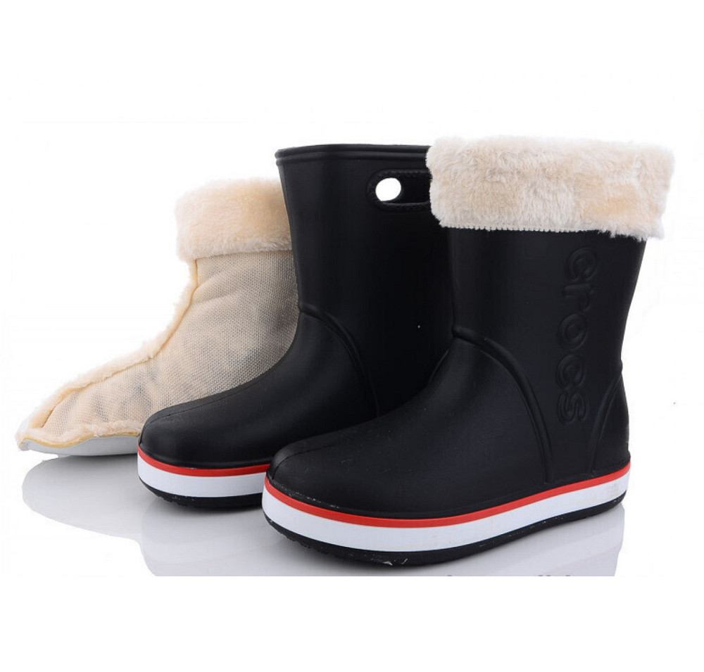 Жіночі Гумові Напівчоботи CROCS Бежеві Чоботи Крокси Теплі Зимові (розміри: 36,37,38,39,40,41) - 26 Дніпро - фото 10