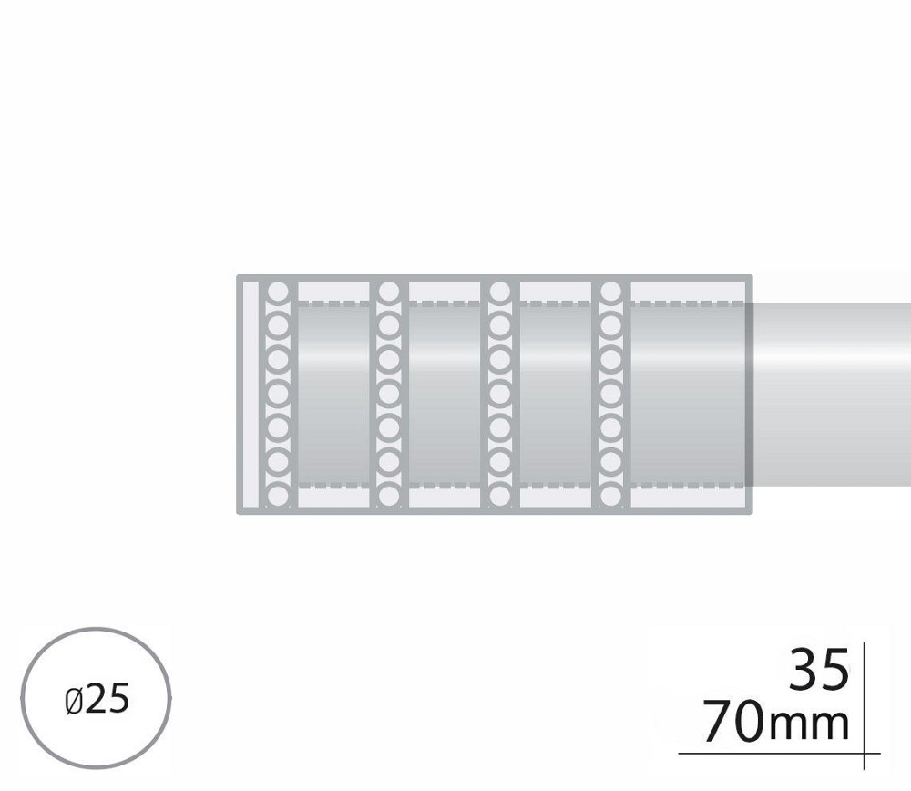 Закінчення для карнизу Orvit БАРАМЕЛЛА 25 мм НЕРЖАВІЮЧА СТАЛЬ Львов - изображение 2