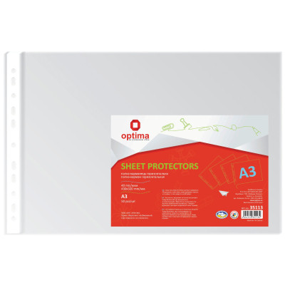 Файл Optima А3 40 мкм, горизонтальний глянсових , 50 штук (O35113) Вінниця - фото 2