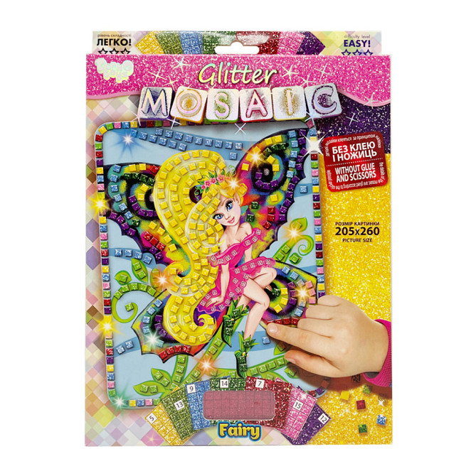 Креативна творчість "Блискуча мозаїка: Fairy" БМ-02-10, 20.6х26 см Вінниця - фото 1