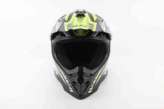 Шолом кросовий/ендуро/АТV BLD-819-7 М (57-58см), ЧОРНИЙ/НЕОНОВО-ЖОВТИЙ Киев