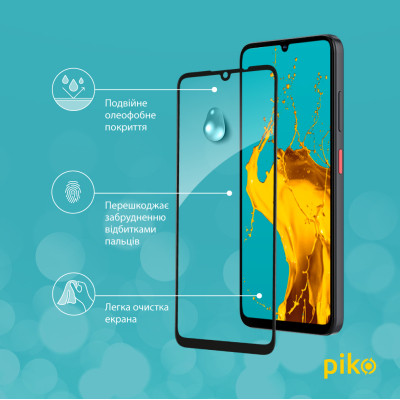 Скло захисне Piko Full Glue ZTE Blade A35 Black (1283126598623) Вінниця - фото 4