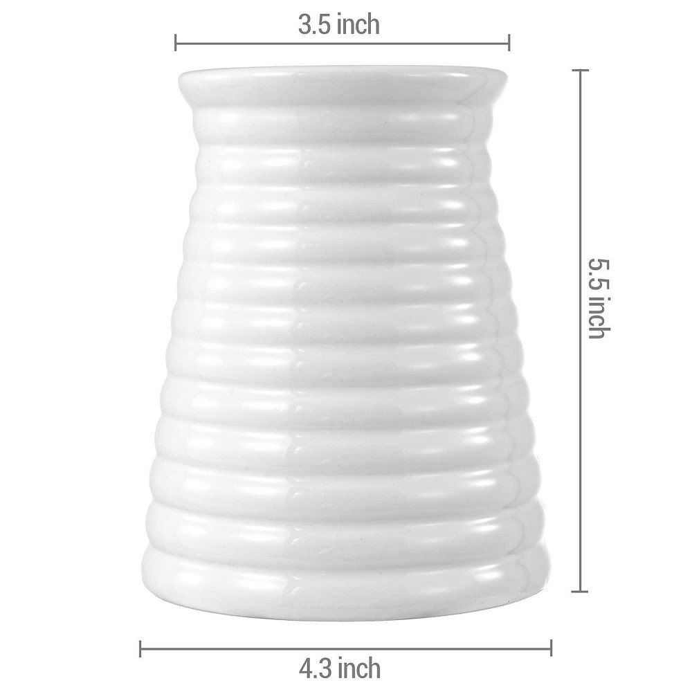 Мінімалістична біла керамічна ваза (товар з вітрини) Луцьк - фото 5