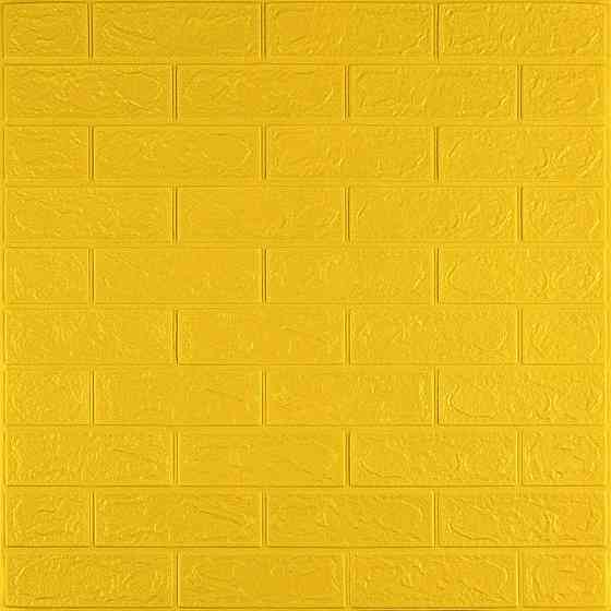 3D панель самоклеюча 700х770х3мм цегла Жовта (010-3) SW-00001894 Дніпро