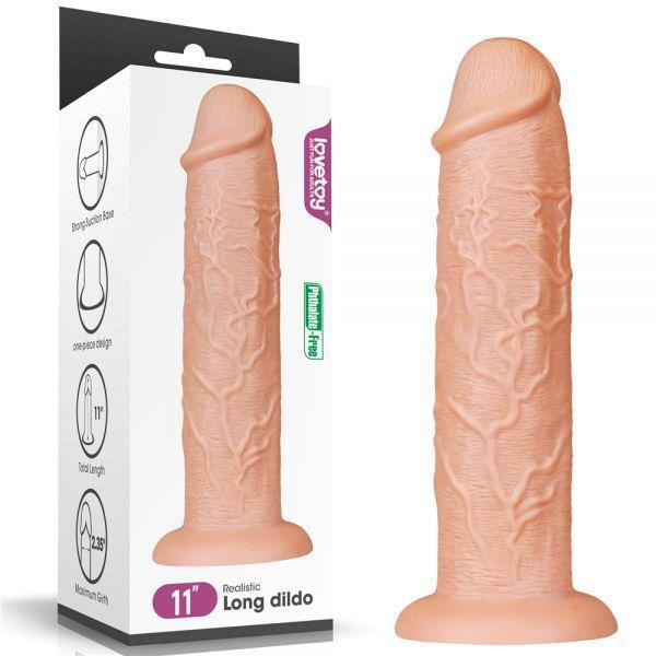 Реалистичный фаллоимитатор, дилдо на присоске 11'' King-sized Dildo Flesh Sex Aura Киев - изображение 2