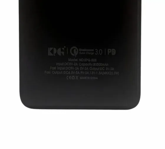Внешний аккумулятор (power bank) 50000мАч 22,5Вт KP KPG-508 Киев