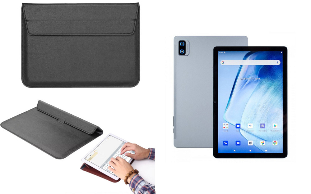 Чохол-конверт VitoCase для Cubot Tab 30, з функцією підставки для планшета Чорний Київ - фото 1