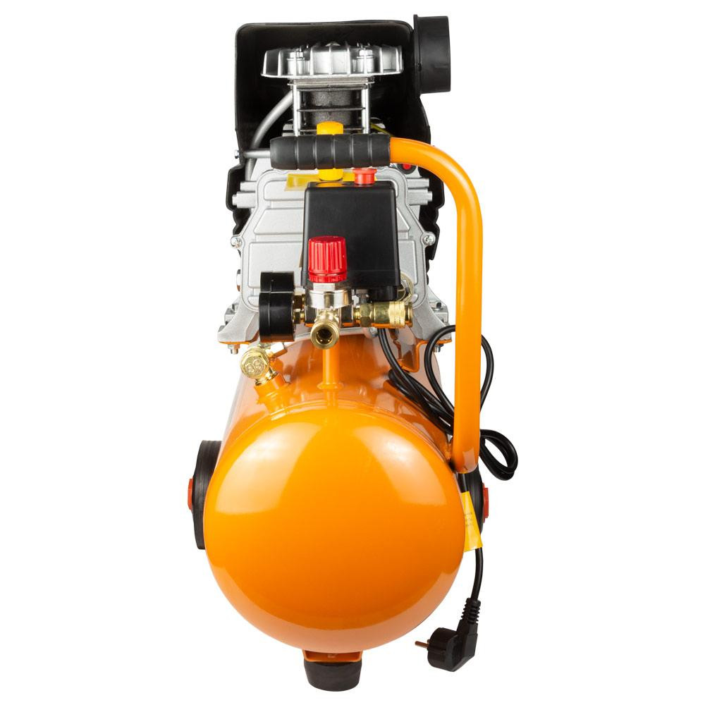 Компресор одноциліндровий 1.5 кВт 198 л/хв 8бар 24 л (2 крани) GRAD (7043555) Київ - фото 4