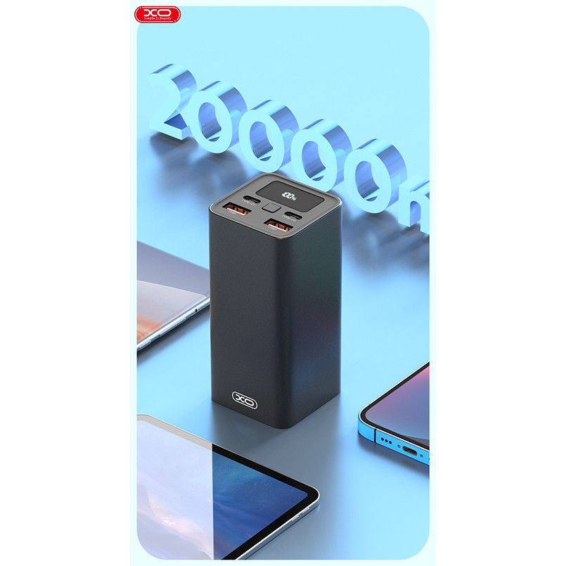 Повербанк (Power Bank) XO PB97 20000mAh 65W чорний Львів - фото 9
