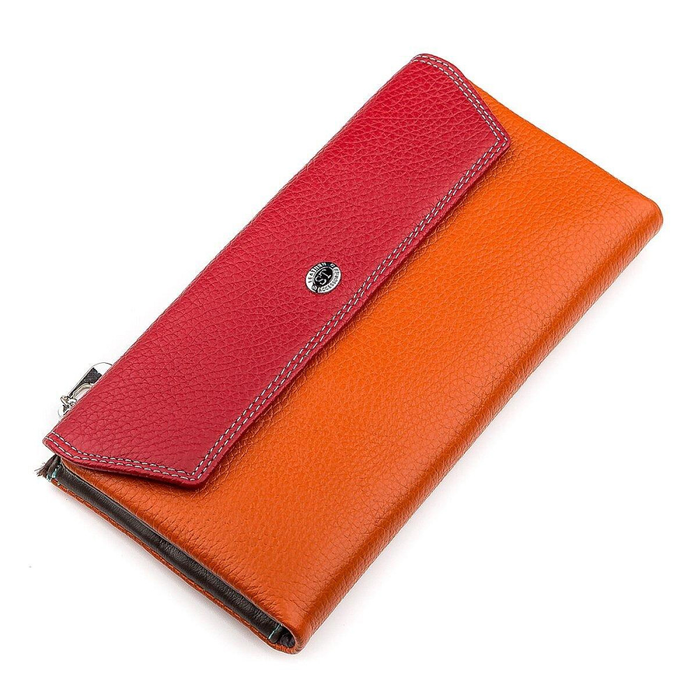 Гаманець жіночий ST Leather 18406 (SB42-2) багатофункціональний Червоний Київ - фото 11