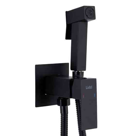 Набір для гігієнічного душу Lidz Kubis 111 Black LDKUB111BLA46108 прямокутний Київ