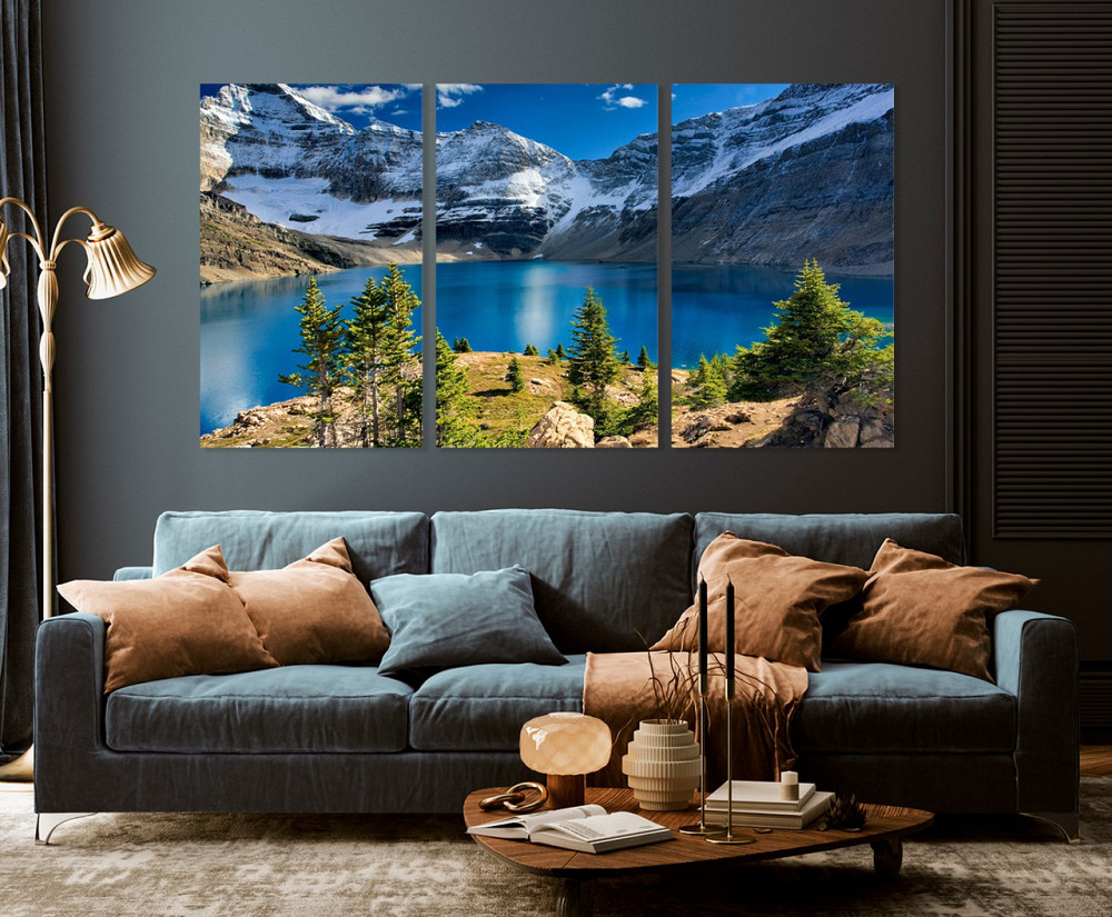 Модульная картина в гостиную / спальню  Гори та озера   ART-238_3A Киев - изображение 3