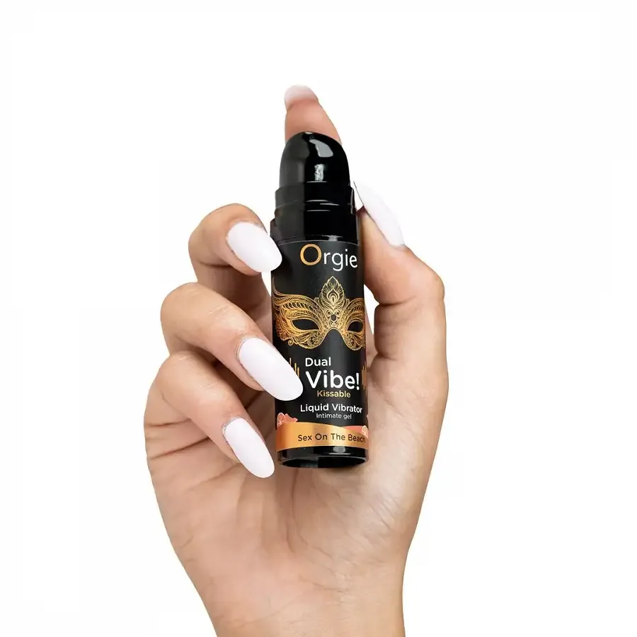 Рідкий вібратор Orgie - Dual Vibe! Sex On The Beach Kissable Liquid Vibrator (15 мл) Львів - фото 2