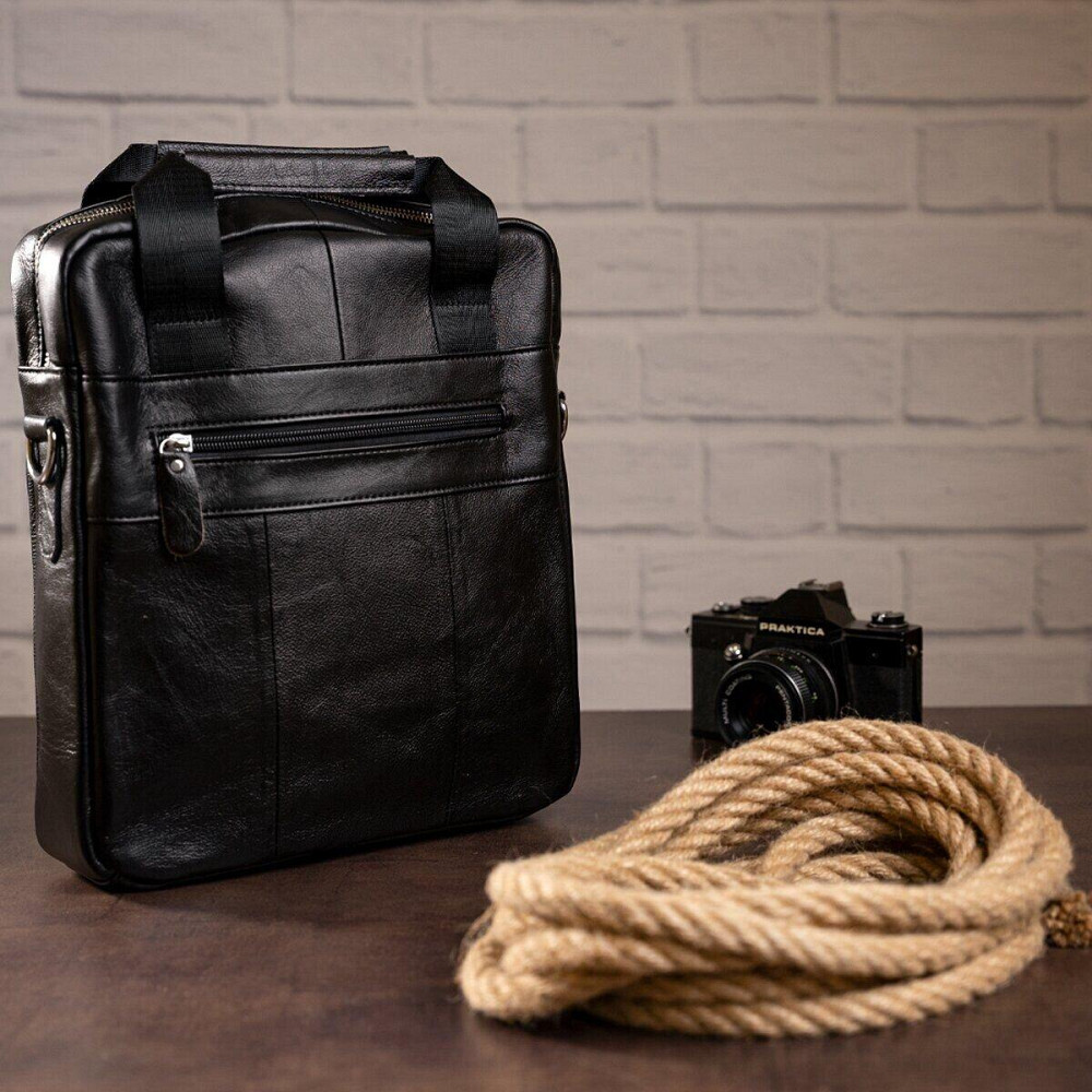 Мессенджер чоловічий шкіряний Чорний (Vintage) Київ - фото 11