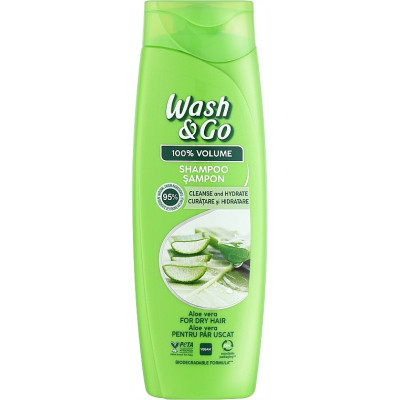 Шампунь Wash&Go Для сухих волос с экстрактом алоэ вера 360 мл (8008970056746) Винница - изображение 1