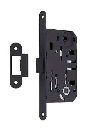 Замок для міжкімнатних дверей Gavroche GR 96K-WC ( безшумний) Black чорний зі зворотньою планкою Київ