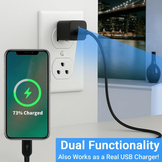 Мини-камера WiFi в USB-зарядном устройстве Full HD 1080P: беспроводная скрытая камера с датчиком движения и онлайн-просмотром Киев
