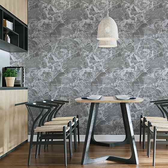 Самоклеющиеся обои 2800х450х1,5мм Чёрный мрамор SW-00000730 Киев