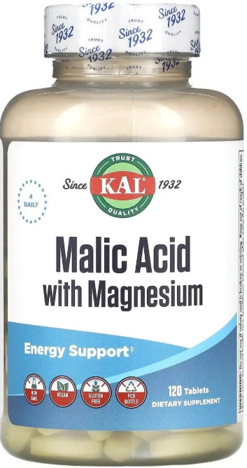 Яблочная кислота KAL Malic Acid 120 таб Киев - изображение 1