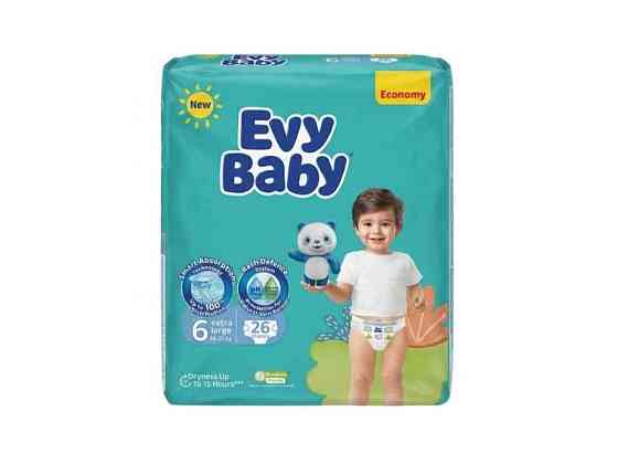 Підгузки №6 26шт (16кг) ТМ Evy baby Київ