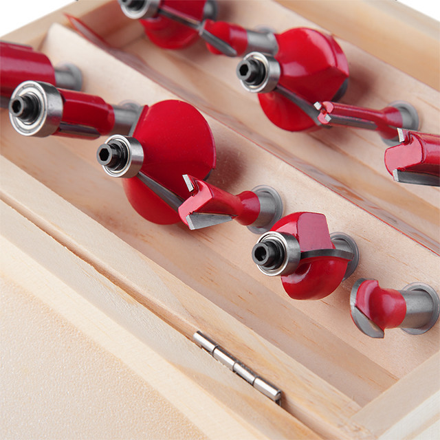 Набір фрез кінцевих по деревині, 12 шт. INTERTOOL HT-0071 Киев - изображение 6