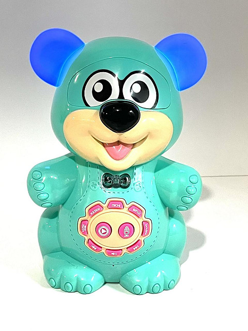 Музична іграшка Limo Toy Балакуче звірятко Ведмедик розповідає вірші та казки Бірюзовий (FT 0043AB) Чернигов - изображение 6