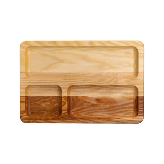 Деревянная доска для подачи 30×20 см на 3 секции Киев