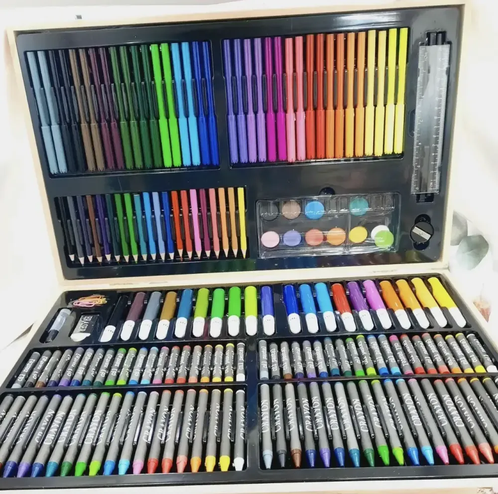 Детский набор для рисования и творчества 180 предметов в деревянном чемодане Коломыя - изображение 5