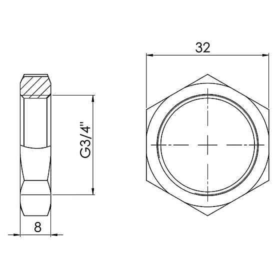 Контргайка Thermo Alliance Forte 3/4" SF35020 Київ