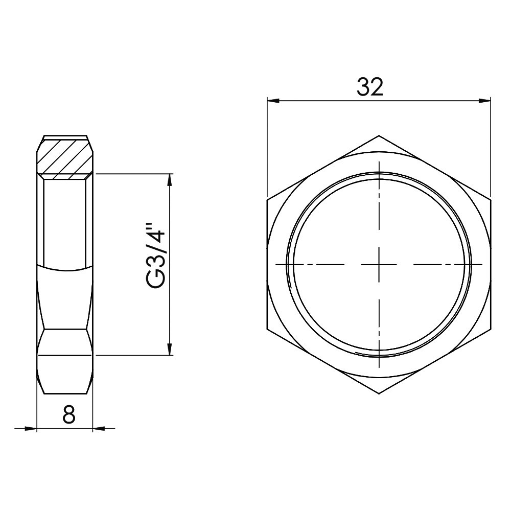 Контргайка Thermo Alliance Forte 3/4
