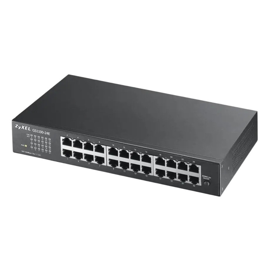 Комутатор ZYXEL GS1100-24E (GS1100-24E-EU0103F) (24xGE, настільний, безшумний) Ні Харків - фото 1