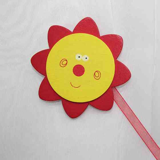 Магніти для штор і гардин (187м) Сонечко набір 2 шт Жовтий з червоним (81-098) Київ