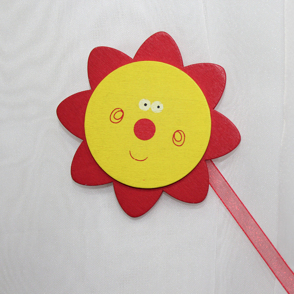 Магніти для штор і гардин (187м) Сонечко набір 2 шт Жовтий з червоним (81-098) Київ - фото 2