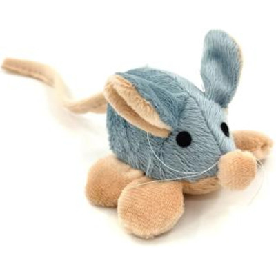 Игрушка для кошек Hippie Pet Мышка серо-бежевая 8 см (HIPCT2304066) Винница - изображение 1