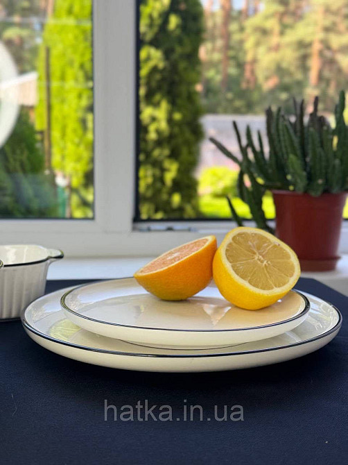 Тарілка "Вінтажний" 20*2 см кераміка для дому та ресторанів Київ - фото 2