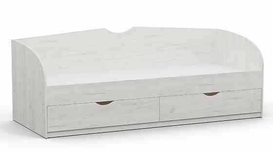 Ліжко односпальне L-10, Дуб Крафт Білий, 2030х934х766 Львів