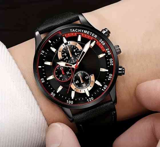 Подарочный набор для мужчин Черепаха наручные часы с 4 браслетами красный Киев