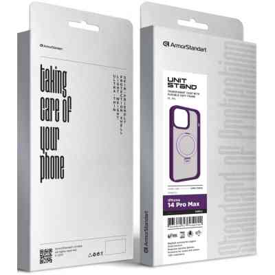 Чехол для мобильного телефона Armorstandart Unit Stand Apple iPhone 14 Pro Max Purple (ARM70565) Винница