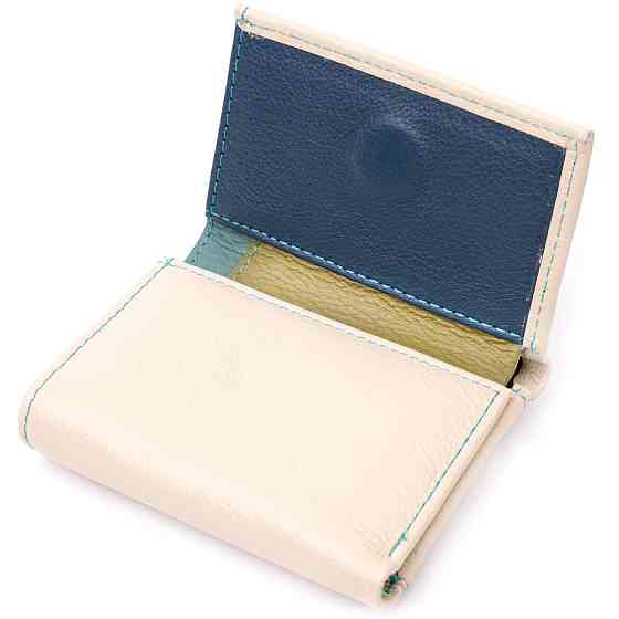 Стильний невеликий гаманець для модниць з натуральної шкіри ST Leather 19506 Білий Київ