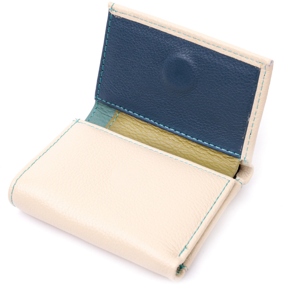 Стильний невеликий гаманець для модниць з натуральної шкіри ST Leather 19506 Білий Київ - фото 5