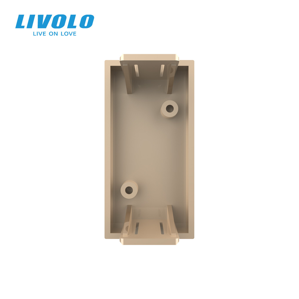 LIVOLO Заглушка для розетки LIVOLO, золота, модуль 22.5×45 мм, 0.5 поста (VL-FCMB-1AP) Коломия - фото 8
