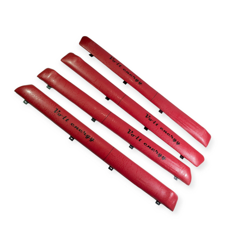 Батони двері) 2101-2107 шкірозамінники червоні (накладки Мукачево - фото 1