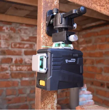 Лазерний рівень Deko 3D Бірюзовий промінь 12 ліній + штатив 1.02м Вінниця - фото 8