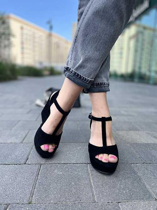 Nivelle Босоніжки жіночі NIVELLE 1702/C-818 чорні (літо, замша натуральна) (3741) Коломыя - изображение 4