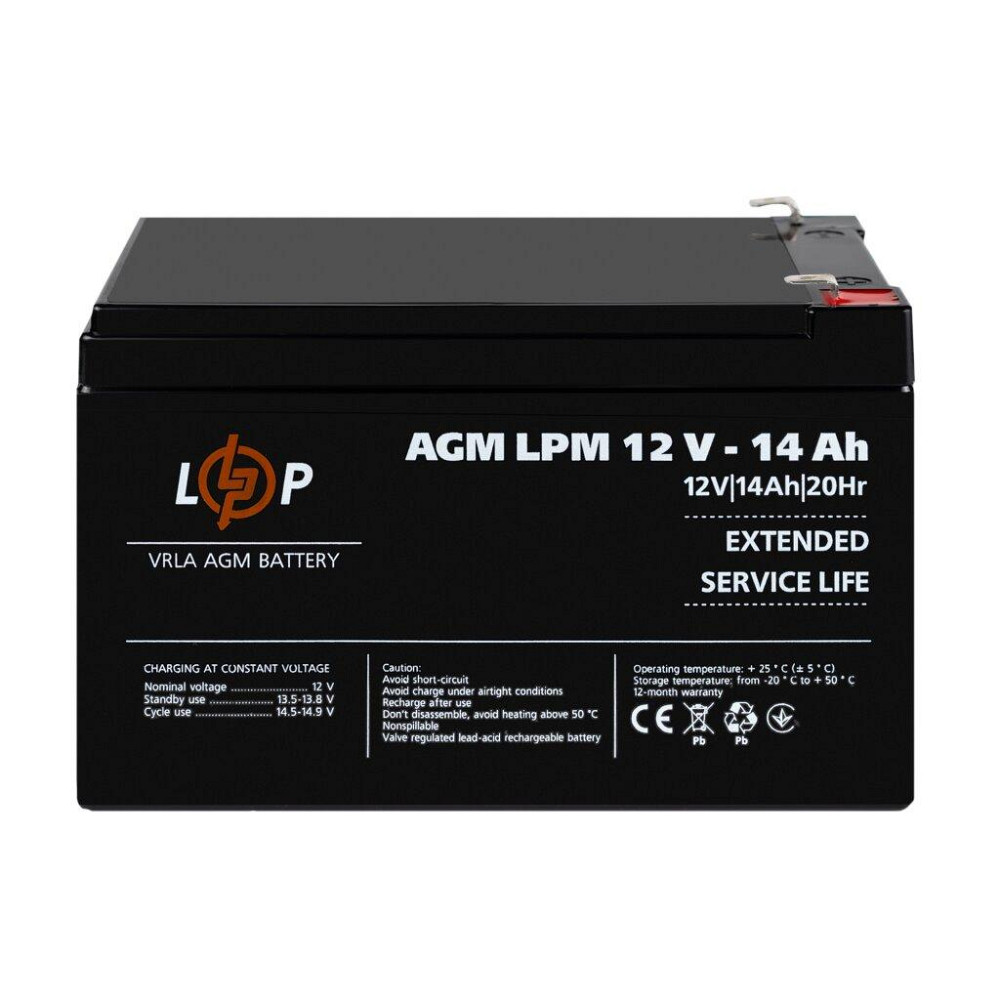 Аккумулятор AGM LPM 12V - 14 Ah Киев - изображение 2