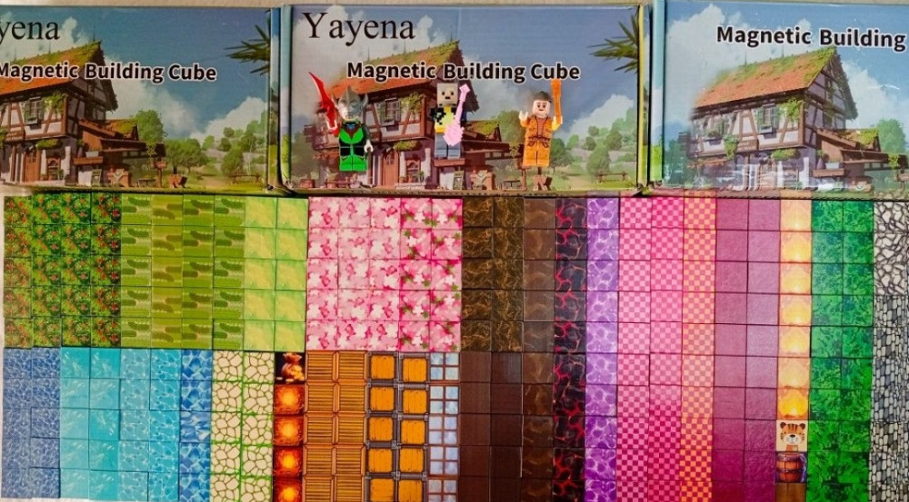 Магнітний конструктор  Майнкрафт 100-300 шт + фігурки лего в ПОДАРУНОК Харків - фото 7