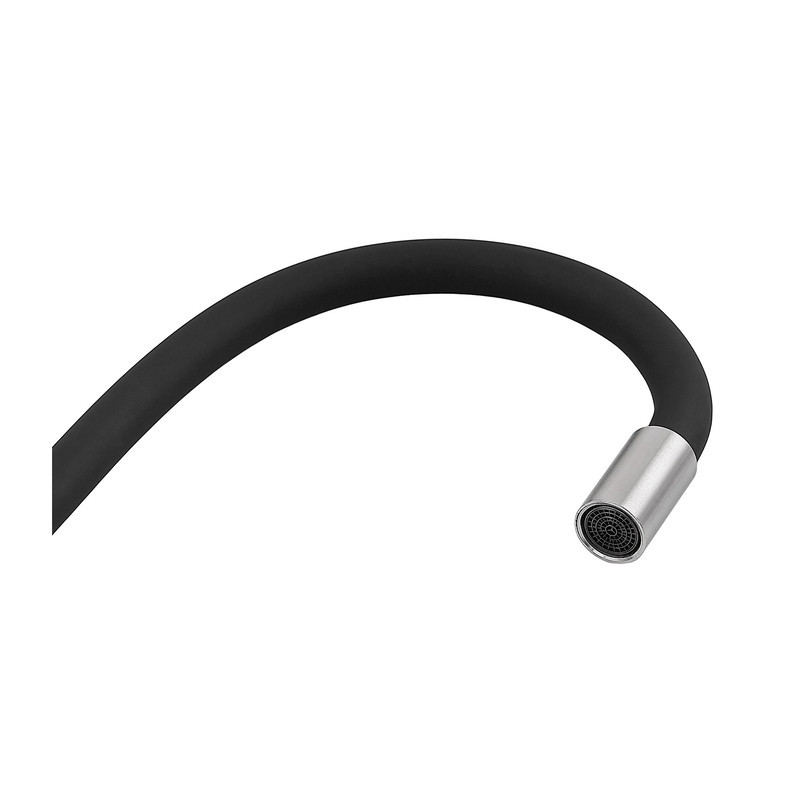 Кухонний змішувач Armata SUS-011 Refl.Black з чорним силіконовим виливом (CH6480) Харків - фото 3