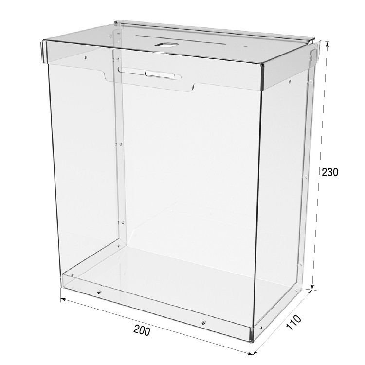 Ящик EKOSTAR для пожертвований и сбора денег 200x230x110 с замком. Объем 5 литров Киев - изображение 4