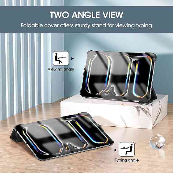 Чехол ProCase для iPad Pro 11″ (M5/M4) 2025/2024 лёгкий тонкий защитный Smart Case чёрный Киев