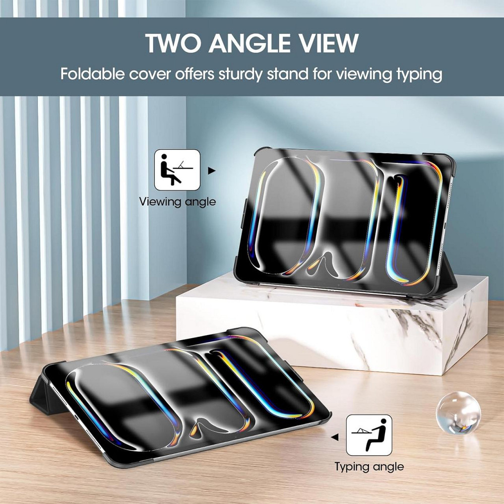 Чохол ProCase для iPad Pro 11″ (M5/M4) 2025/2024 легкий тонкий захисний Smart Case чорний Київ - фото 4